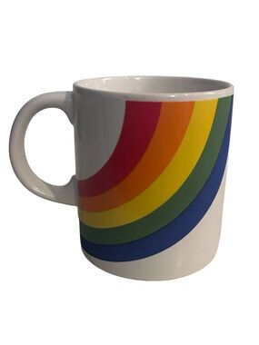Vintage FTD Rainbow Mug made in Korea- 1980’s Retro Kitchen Decor, Coffee Mug